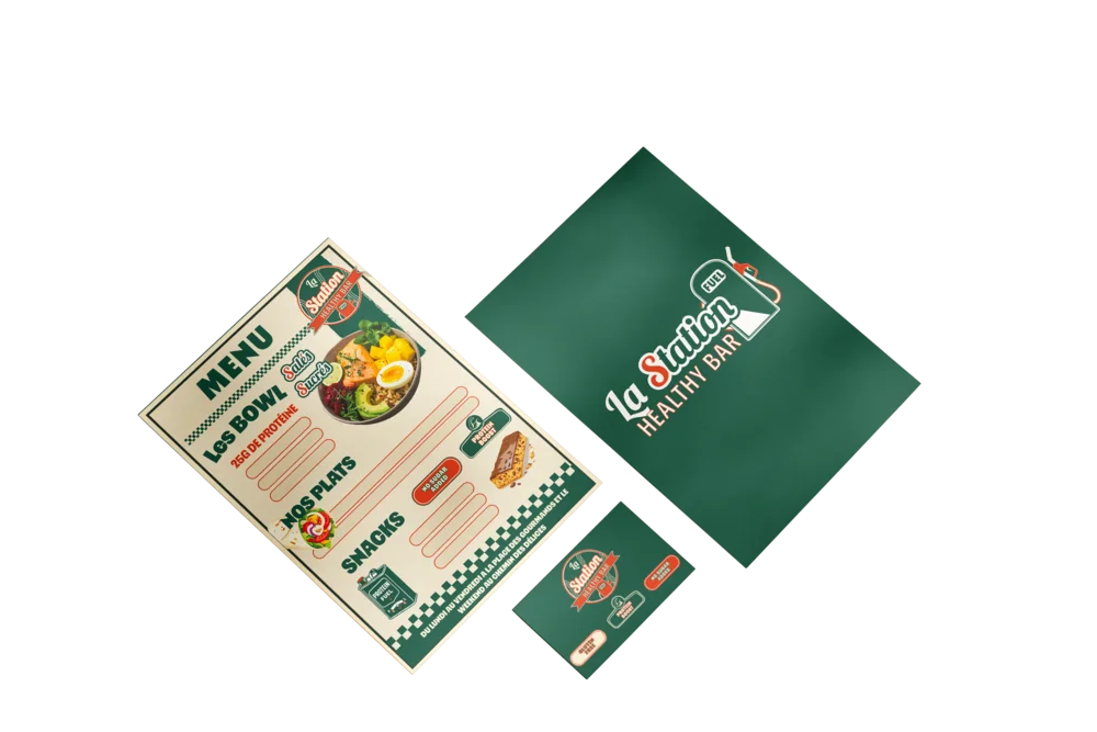 La Station — site web branding appliqué